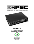 Professional Sound Corporation DV Promix 3 Specifications