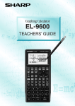 Sharp EL-9600 Specifications
