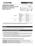 Chevrolet 2013 Full-Size Truck Specifications