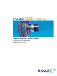 Basler A202k User`s manual