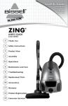 Bissell ZING 22Q3 SERIES User`s guide