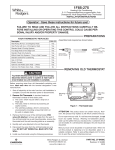 White Rodgers 1F85RF-275 Specifications