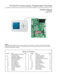 Bryant II TSTAT-0-20 Installation manual