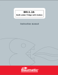 Baumatic BR11.2A User manual