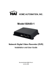 Maxtor 4-Channel DVR (Digital Video Recorder) User guide