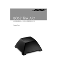 Bose AR1 Technical information