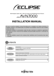 Eclipse AVN7000 Installation manual