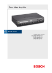 Bosch PLE-1MA120-US Operating instructions