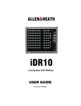 ALLEN & HEATH iDR10 User guide