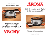 Aroma ASC-636D Instruction manual