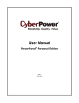 CyberPower PowerPanel Power Supply System User manual