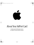 Apple AIRPORTCARD - Airport Networking Network Card Specifications