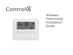 Control4 CCZ-T1-W Installation guide