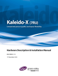 Miranda Kaleido-X Installation manual