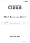 Cloud CX335 Installation guide