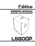YORKVILLE LS800P Owner`s manual