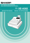 Sharp XE A302 - Cash Register Instruction manual