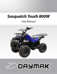 Daymak Sasquatch Youth 800W User manual