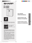 Sharp Plasmacluster FP-A28U Specifications