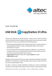 Altec CopyStation 21 Ultra User guide