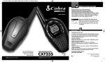 Cobra 2-Way Radio Owner`s manual