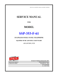 CEECO SSP-353-F-61 Service manual