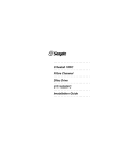 Seagate BARRACUDA 18FC Installation guide