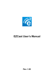 EZCast WiFi Display Adapter for Mac OS User`s manual