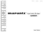 Marantz SA8004 Owner`s manual