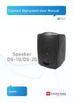 Comfort audio DS10 User manual