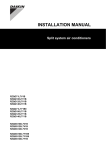 Daikin ZQG71~140L7V1B Installation manual