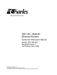 Charles 3641-80 Specifications