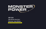 Monster PowerCenter HDP2500 Owner`s manual