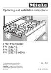 Operating and installation instructions Frost free freezer FN