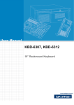 Advantech KBD-6312 User manual