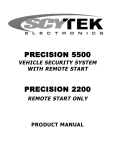 Scytek electronic PRECISION 2200 Product manual