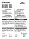Dometic DM2652 User manual