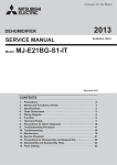 Mitsubishi Electric MJ-E22VX-A1 Service manual