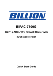 Billion BiPAC 7500G User`s manual