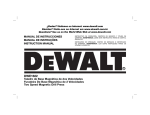 DeWalt DWE1622 Instruction manual