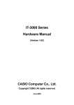 Casio DT-9721CHGE Hardware manual
