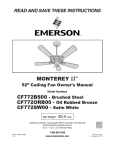 Emerson CF772ORB00 Owner`s manual