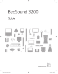 Bang & Olufsen BeoSound 3200 User`s guide