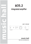 MUSIC HALL A35.2 User`s manual