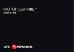 Motorola FIRE XT316 Product specifications