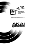 Akai DPS24 User guide