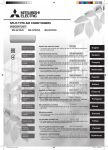 Mitsubishi Electric MS-GF60VA Operating instructions