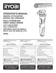 Ryobi HP64L Operator`s manual