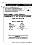 DeVillbiss Air Power Company MGP-1218 Operating instructions