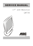 AOC LCD Monitor P/N : 41A50-144 Service manual